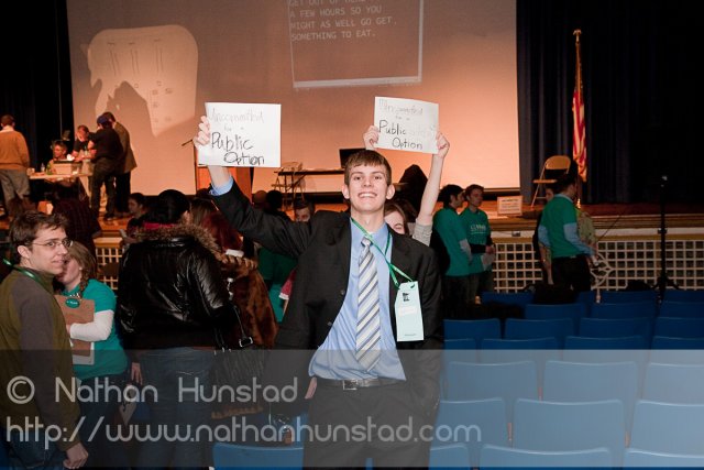 Two uncommitted delegate with their Public Option subcaucus